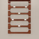 Vintage Wooden wall coat rack with hat shelf, 1960s