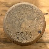 Pyrite stoneware vase signed GRM