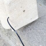 Lamp of the 70s in limestone