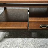 Vintage teak coffee table with drawer from the 60s