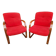 Paire de fauteuils années 70/80