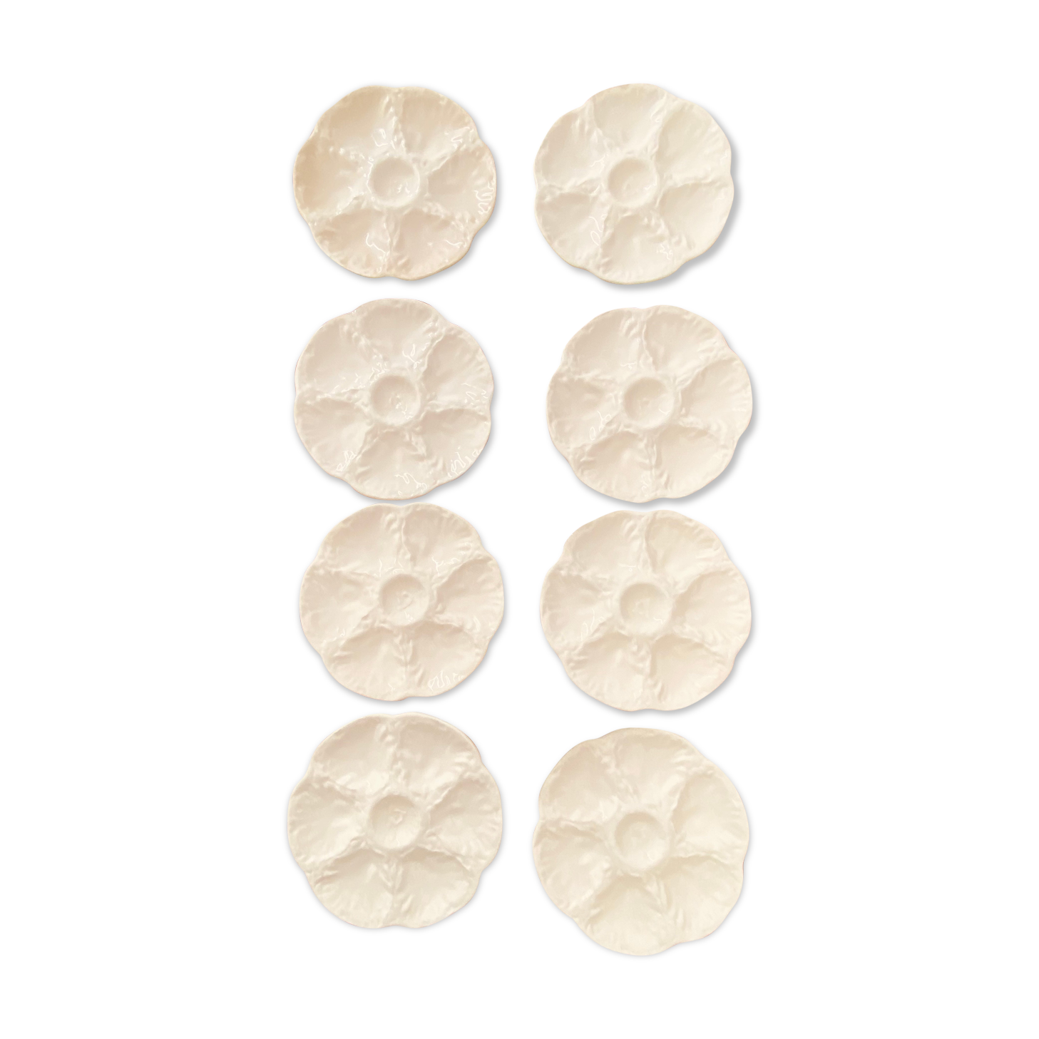 Old oyster plates from Gien