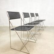 Chaises de salle à manger empilables vintage