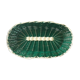 Corbeille scoubidou vert et blanc des années 60