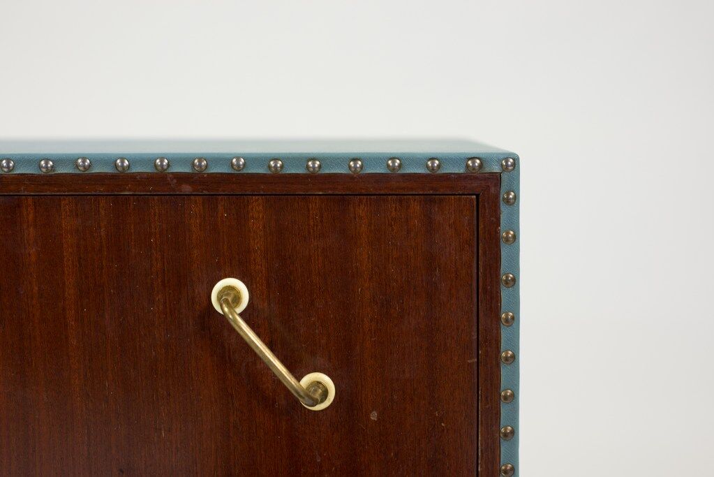 Mahogany and teak chest of drawers from the 1950s
