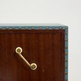 Commode en acajou et teck des années 1950