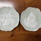 Pair of 2 decorative biscuit plates