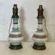 Pair of 19th century porcelain lamp bases