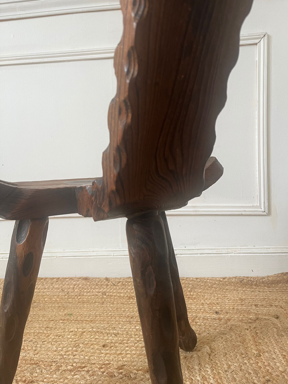 Brutalist tripod chair