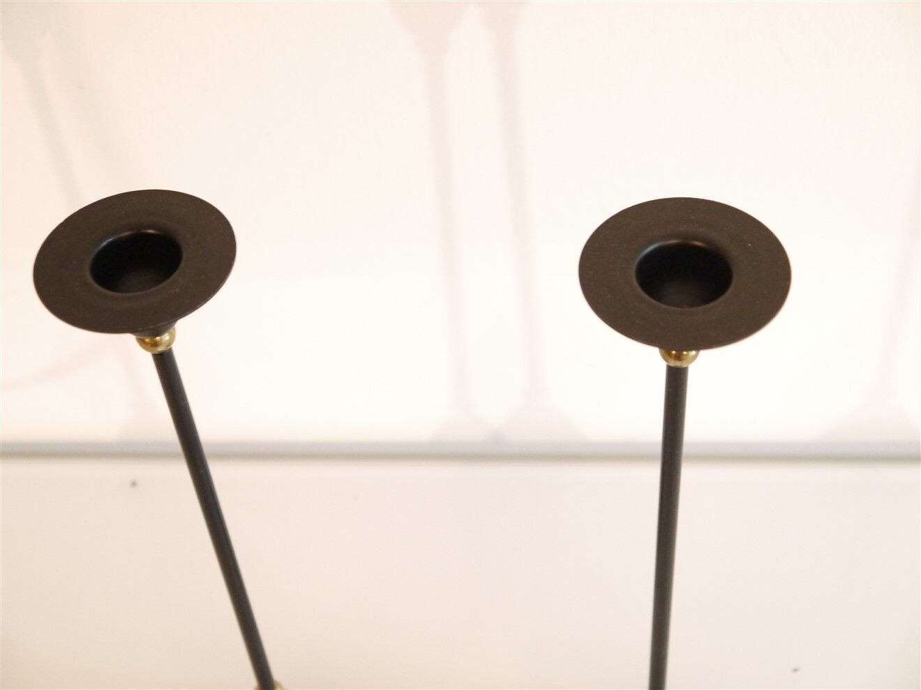 Pair of Scandinavian candlesticks 1980