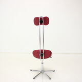 Height-Adjustable Swivel Chair 1980s, Czechoslovakia