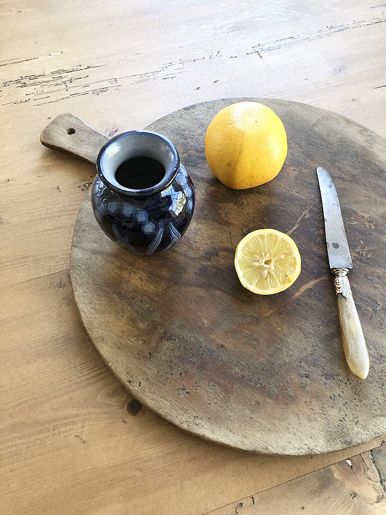 Artisan vase with floral motifs