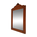 Art Deco beveled mirror in solid oak 50.5*33