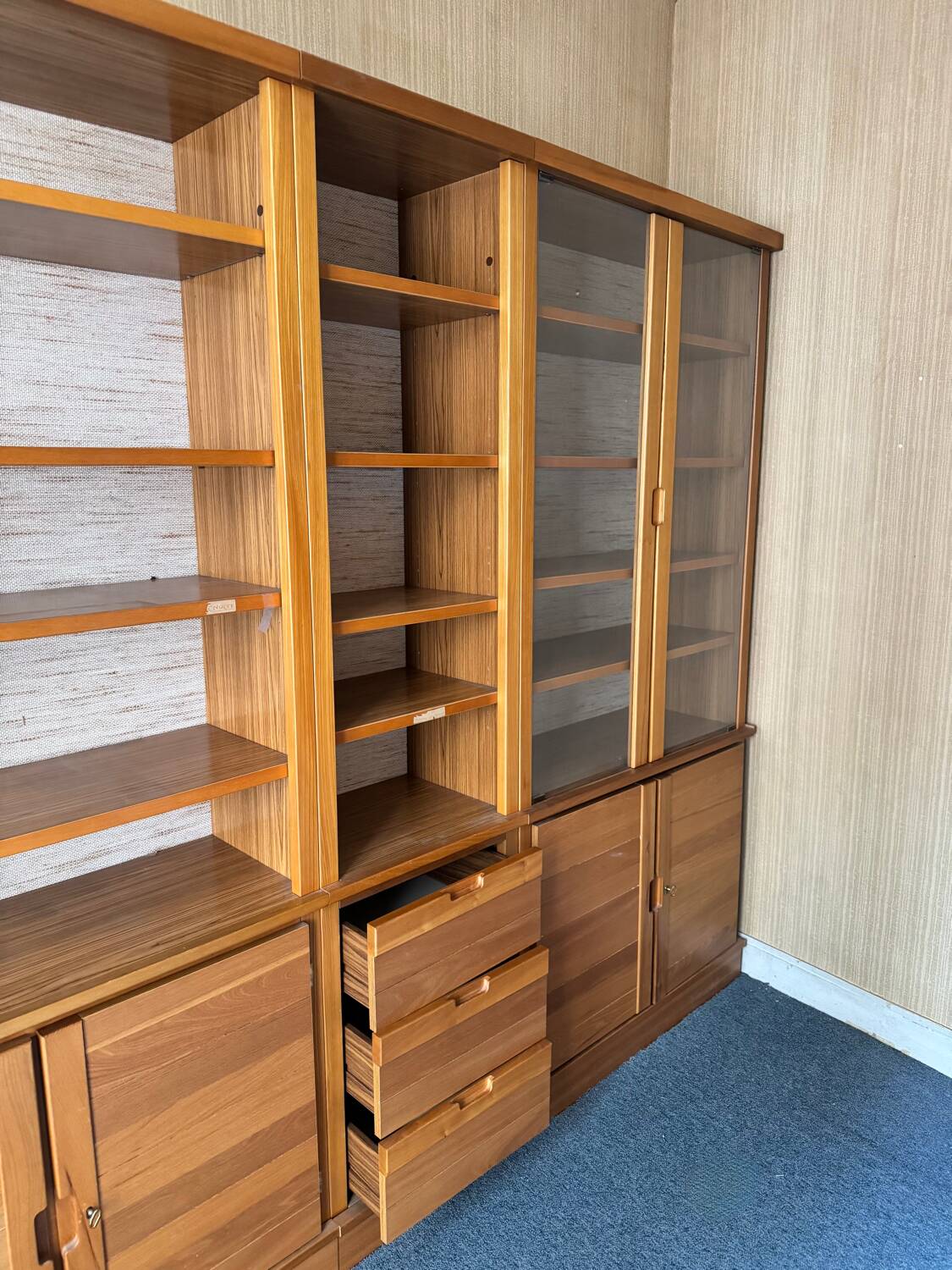 Large modular bookshelf – Simat – Scandinavian design 1970