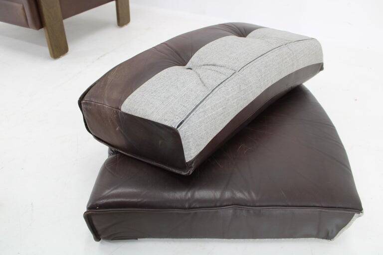 1970s Brown Leather armchair, Denmark