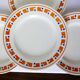 4 assiettes plates en terre de fer des Salins modèle Lucette 210802