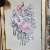 Set of 4 Italian floral frames