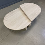 Pair of vintage travertine coffee tables or side tables, 1970s