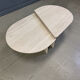 Paire de tables basses en travertin vintage ou tables d'appoint, années 1970