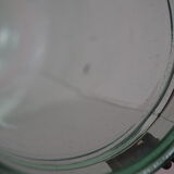 Green "ideale" glass canning jar