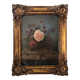 Tableau HST circa 1874 Flower jetty on entablature signed + frame