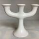 Three-light tulip candlestick holder