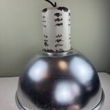 Rare industrial suspension Osram HQL – large aluminium reflector 53