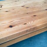 Scandinavian Modern Design Solid Pine Coffee Table, 1970s