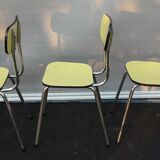 Trio yellow formica chairs
