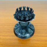 Vintage wrought iron brutalist candle holder