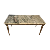 Table basse marbre et bronze doré