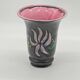 Enamelled ceramic vase, signed, Vallauris, vintage, 1970's