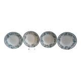 4 assiettes creuses Terre de Fer modèle Guadeloupe Saint Amand