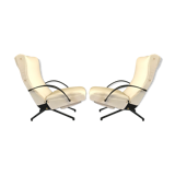 Pair p40 model armchairs by Osvaldo Borsani for Tecno