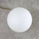 Vintage Golden Italian Metal and Opaline Table Lamp, 80s
