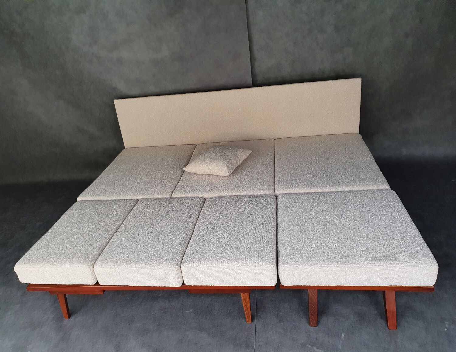 František jiràk sofa bed by tatra, vintage czech 1960s