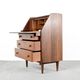 Vintage Danish Style Bureau / Cabinet In Afromosia By A. Younger