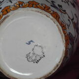 Two earthenware vases from Gien late nineteenth century