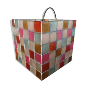 Suspension en nacre multicolore