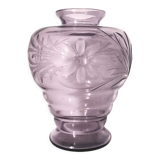 Vase cristal violet