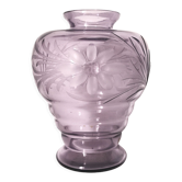 Vase cristal violet