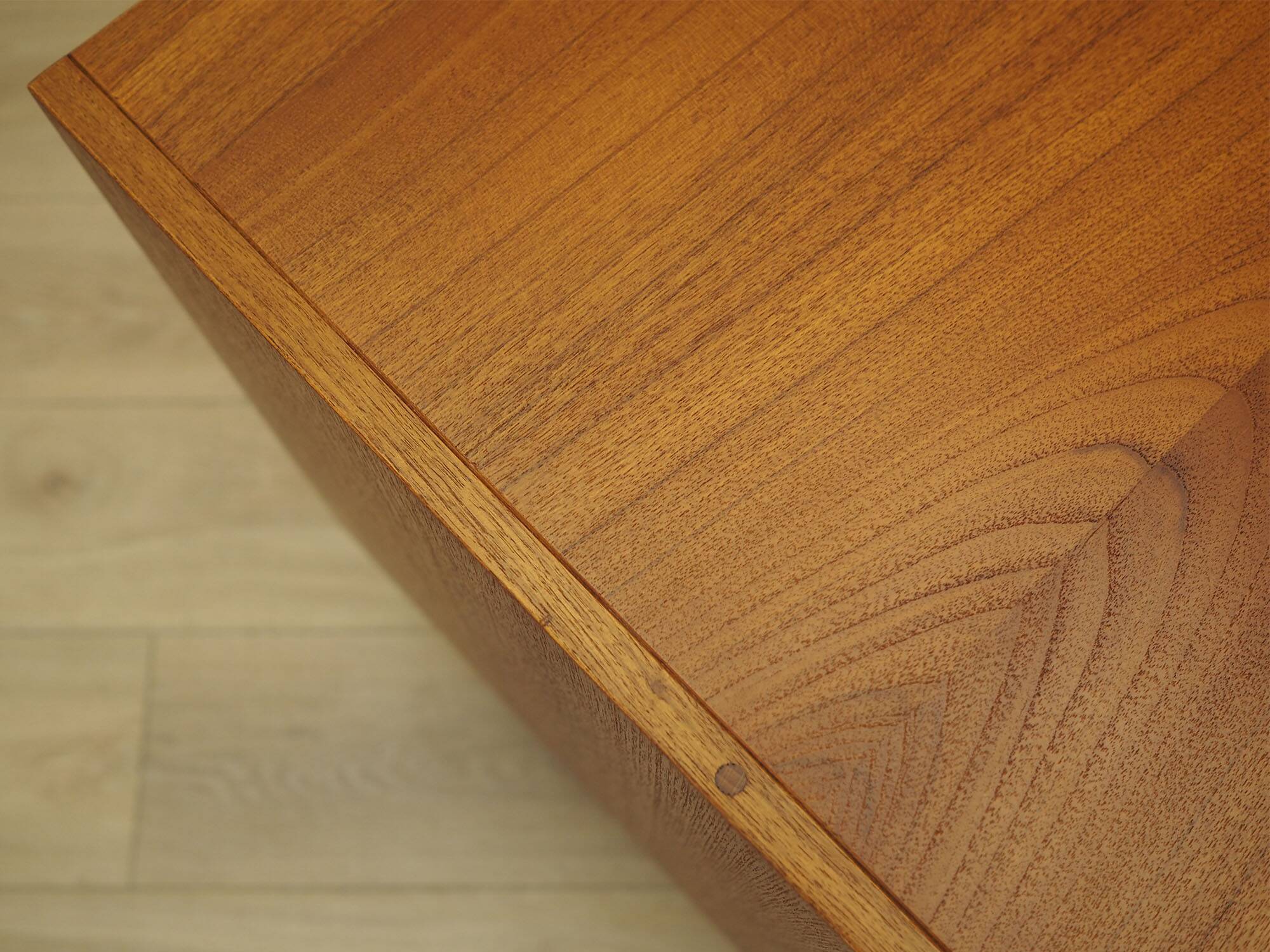 Danish teak cabinet with adjustable shelves, 1960s