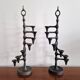 cast iron and brass candelabra by Jens Quistgaard, Denmark 1960's