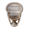 Plant holder wicker armchair