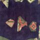 Tapis artistique tufté main Vezeley par Tisca France années 1990