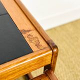 Teak and tiled nesting table