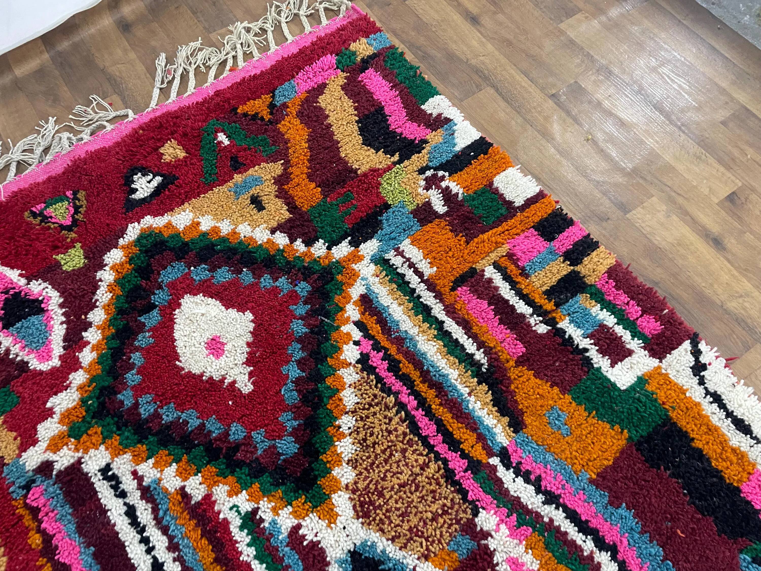 Tapis berbère artisanal fait main 3x2 m