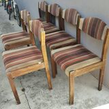 Lot de 6 chaises vintage