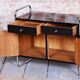 Bauhaus Cabinet in Chrome-Plated Steel by R. Slezák, Czech, 1930s