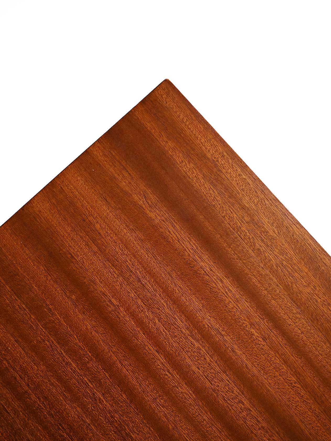 Scandinavian chest of drawers with metal handles